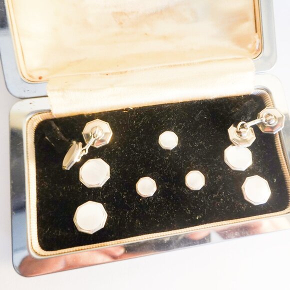 Cufflinks and Studs Complete 9 piece Set - Picture 2 of 4